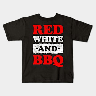 Red White And BBQ Kids T-Shirt